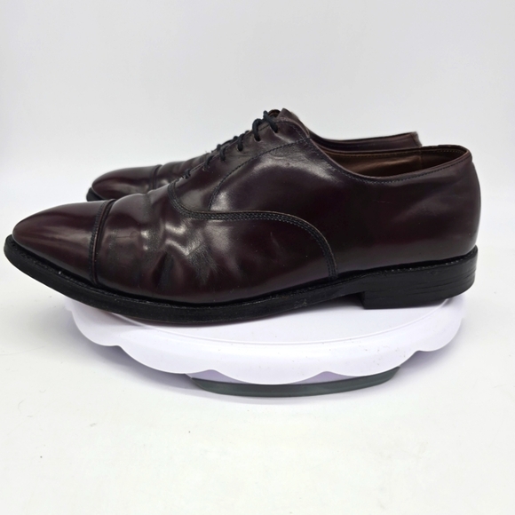 Allen Edmonds Shoes Men's 9.5 E Park Avenue Cap Toe Oxford Burgundy